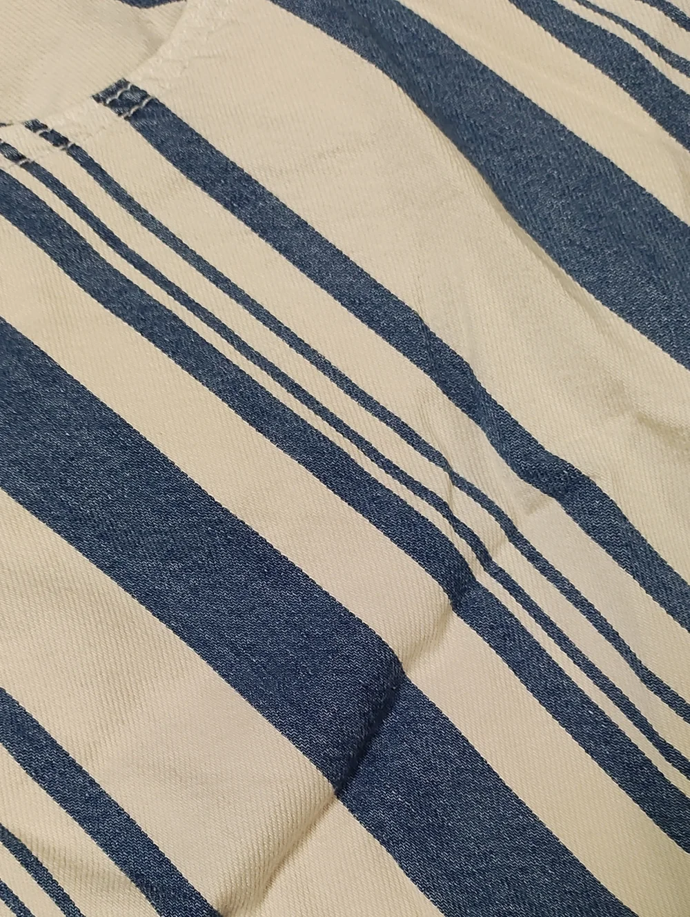 Universal Thread | Striped Blue and White Denim Women's Skirt